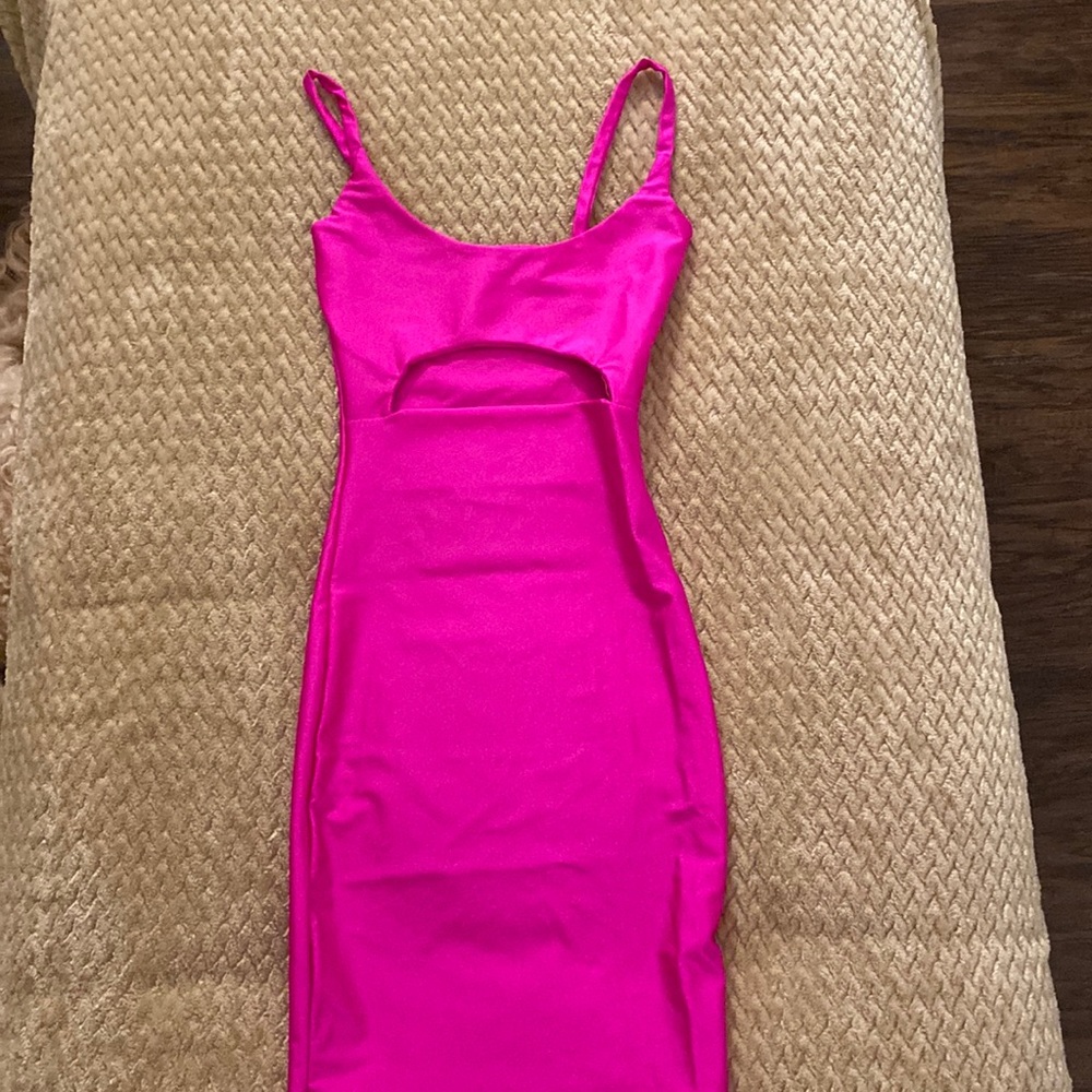 Fuscia mini dress